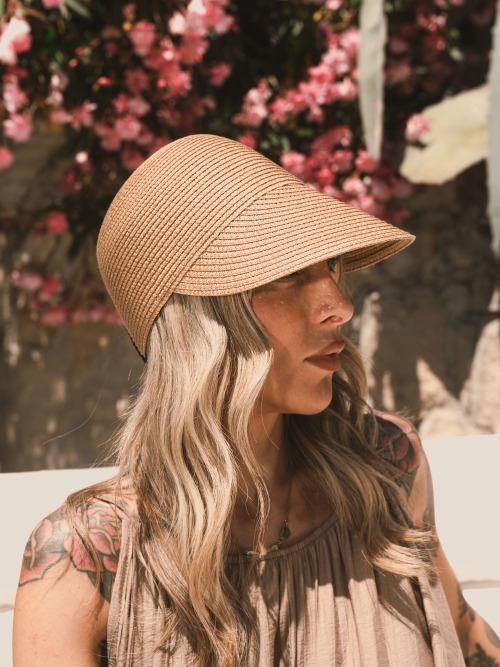 Cappello paglia visiera
