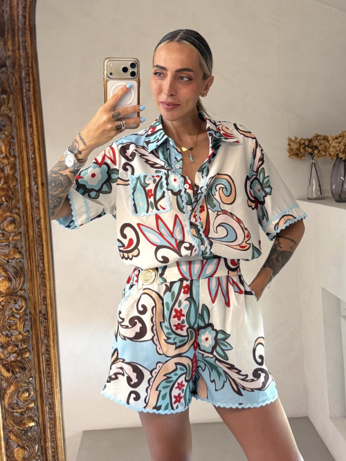 Set camicia + shorts onda