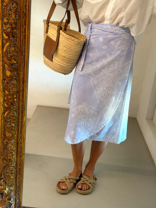 Gonna pareo midi bandana Lilla