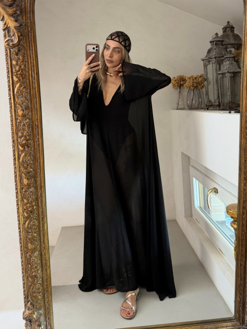 Abito lungo chiffon Lumina