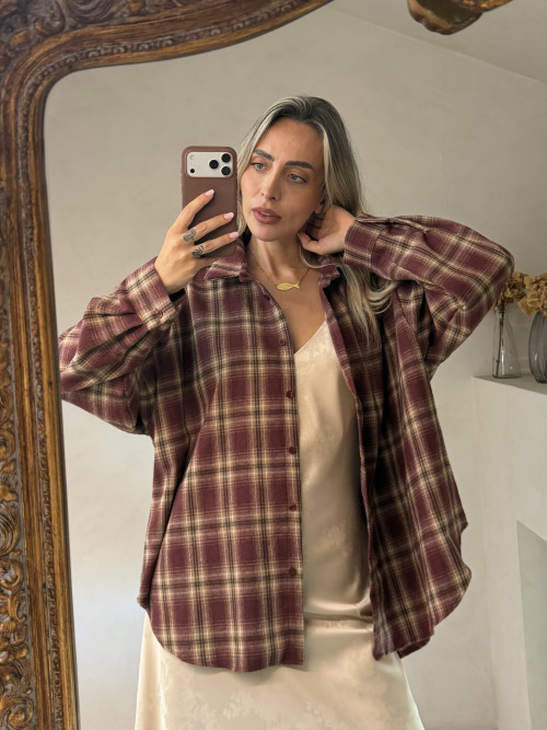 Camicia scacchi flanella
