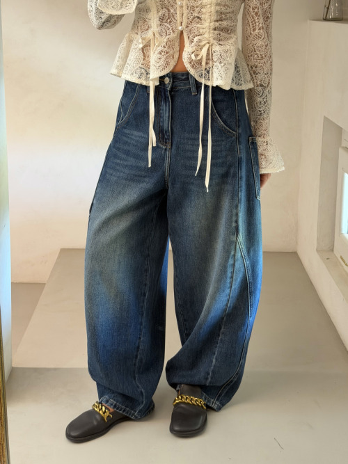 Jeans ovetto cargo
