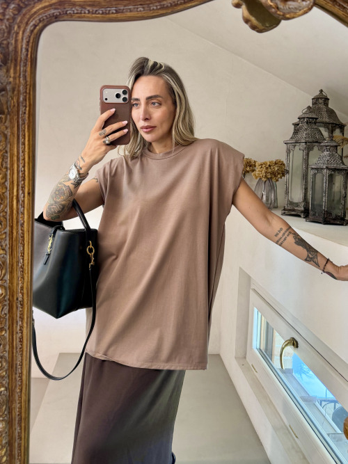 Maxi canotta spalline
