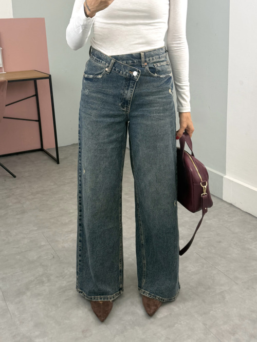 Jeans vita incrociata