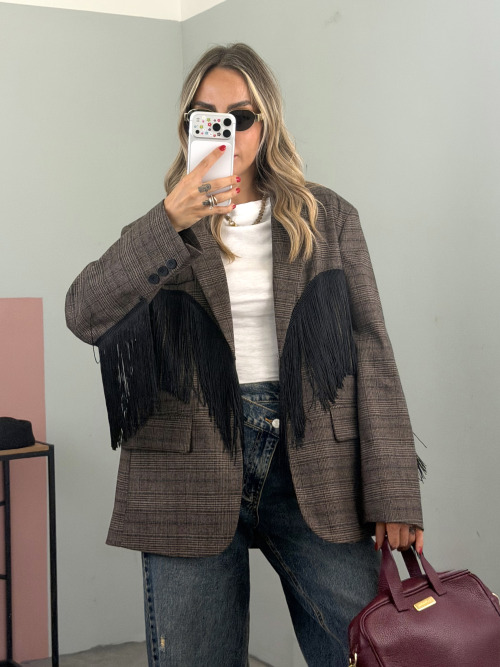 Blazer frange Lumina
