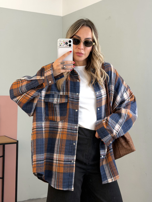 Camicia over quadri