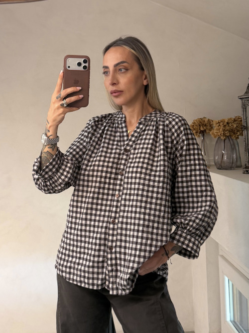 Camicia coreana scacchetti