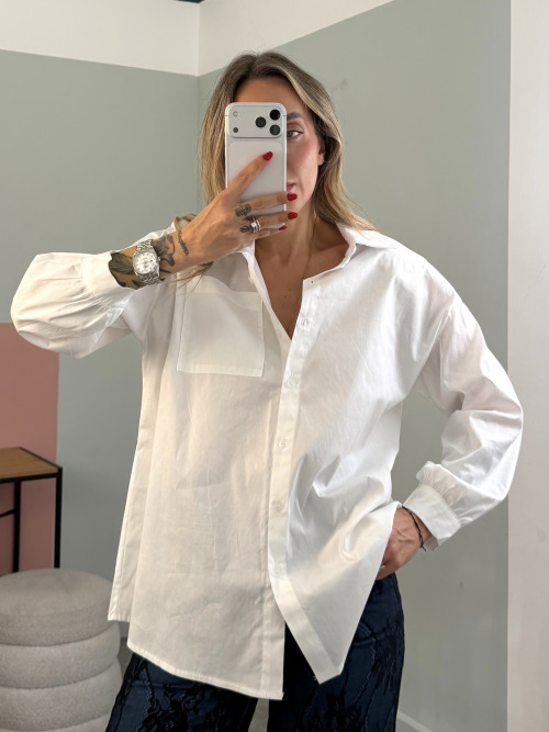Camicia popeline spalline