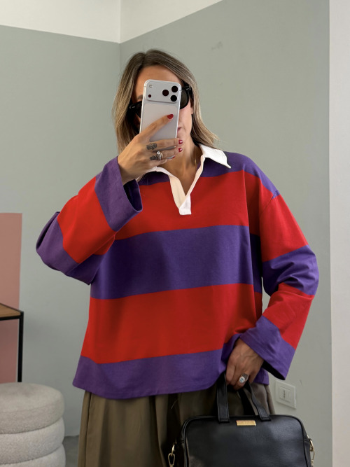 Polo a righe Lumina