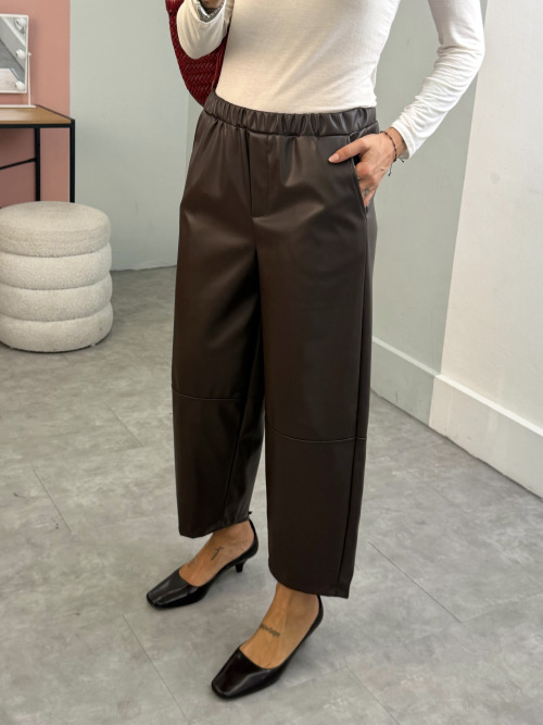 Pantalone ecopelle