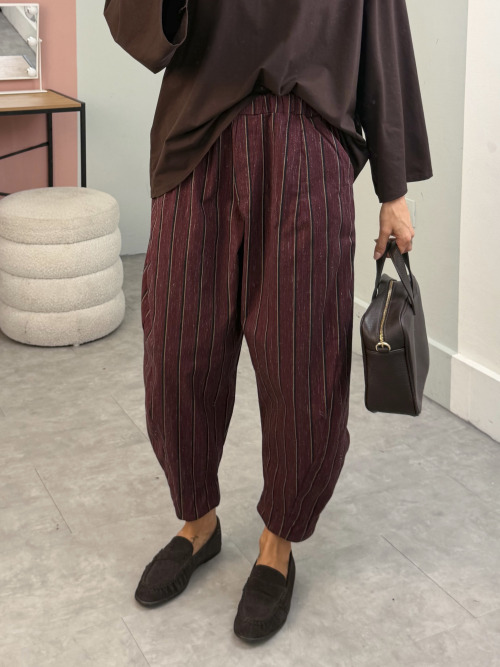 Pantalone ovetto righe
