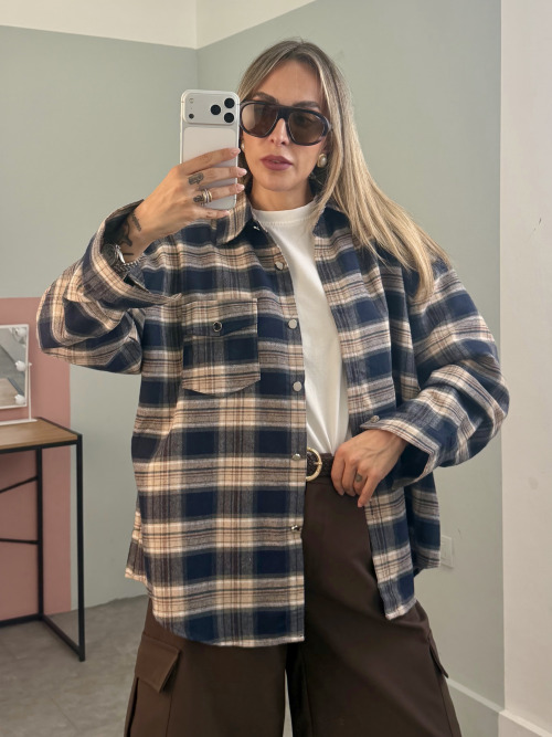 Camicia scacchi taschino