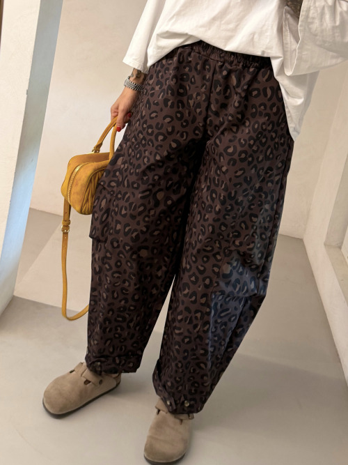Pantalone barrell maculato
