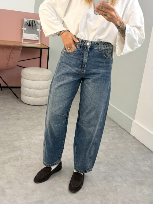 Jeans ovetto scuro