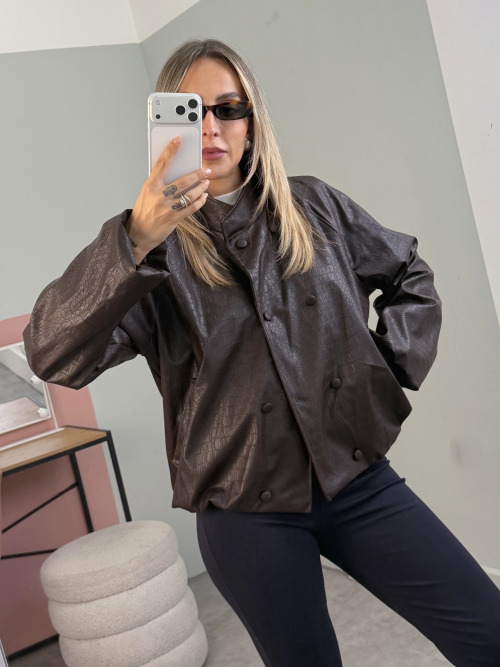 Bomber doppiopetto cocco